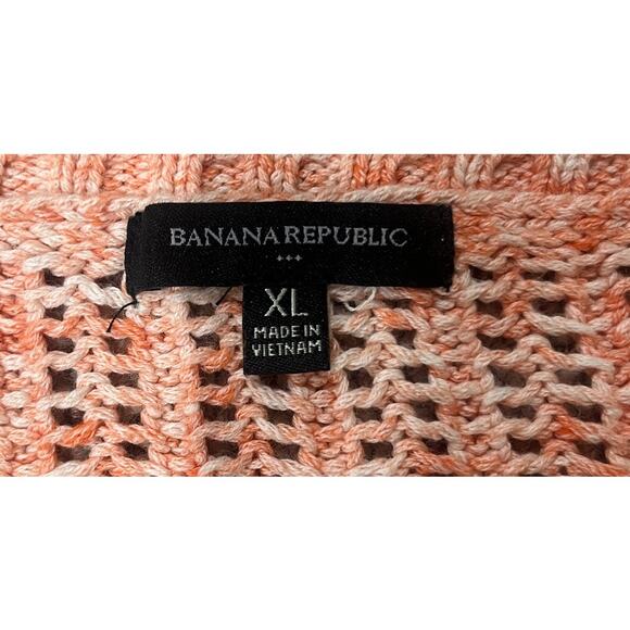 Banana Republic Peach Loose Knit Sweater Women’s Pullover Casual Layering XL - Picture 6 of 7